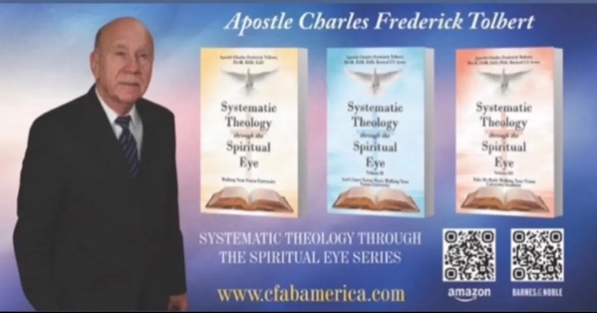 A poster of the book systematic theology through the spiritual eye series.